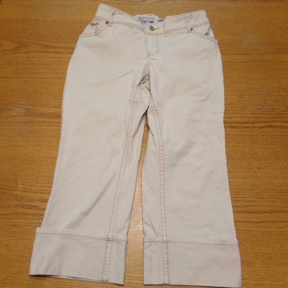 OLD NAVY Maternity Cuffed Capri Jeans L (12-14)